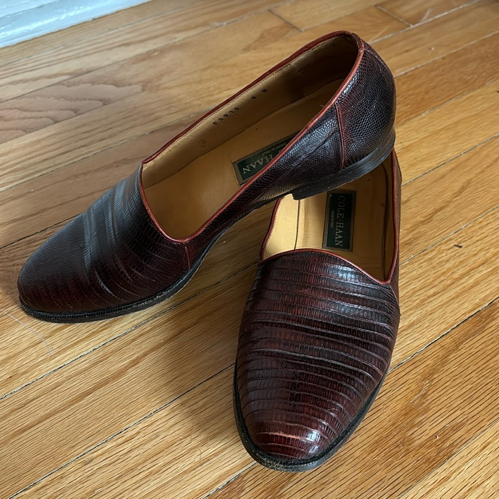 Cole Haan Women’s Size 9 Red Leather Loafers